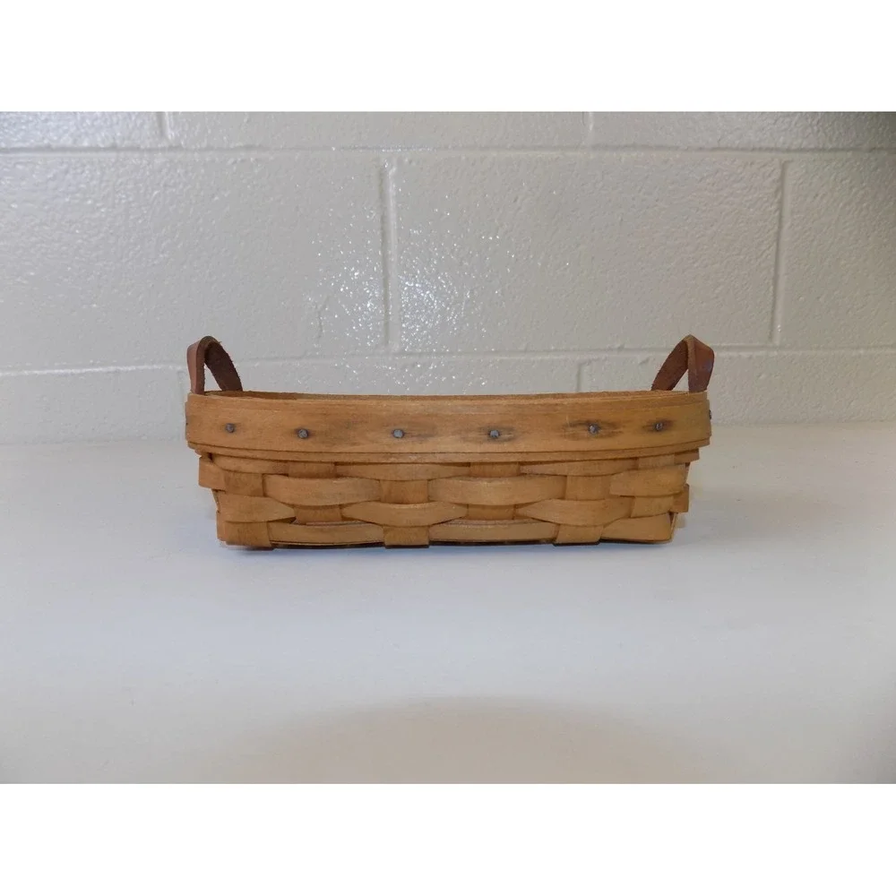 Lavender Booking Basket Woven Small Oval 1993 Longaberger Vintage